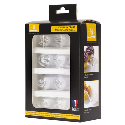 Matfer Bourgeat Piping Tube - Box of 12 - Kitchenly