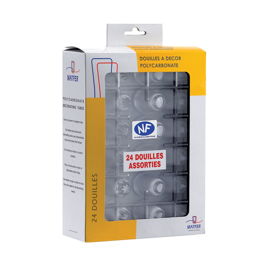 Matfer Bourgeat Polycarbonate Tubes - Set of 24 - Kitchenly