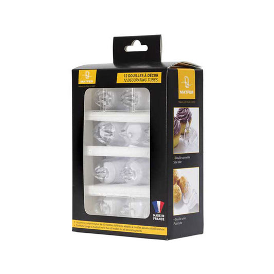 Matfer Bourgeat Polycarbonate Tubes - Set of 12 - Kitchenly