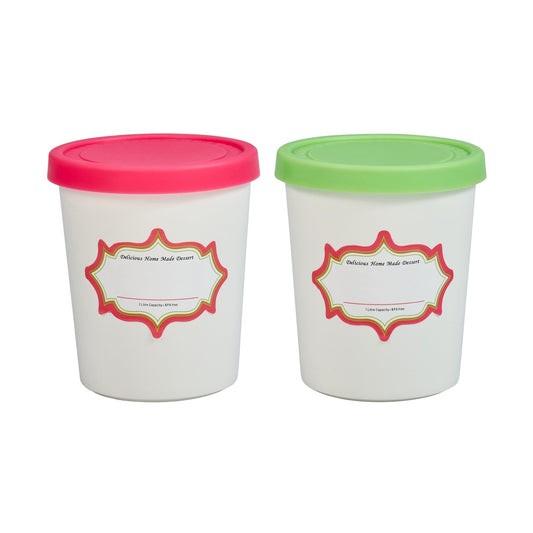 Avanti Round Ice Cream Tub 950ml - Set of 2