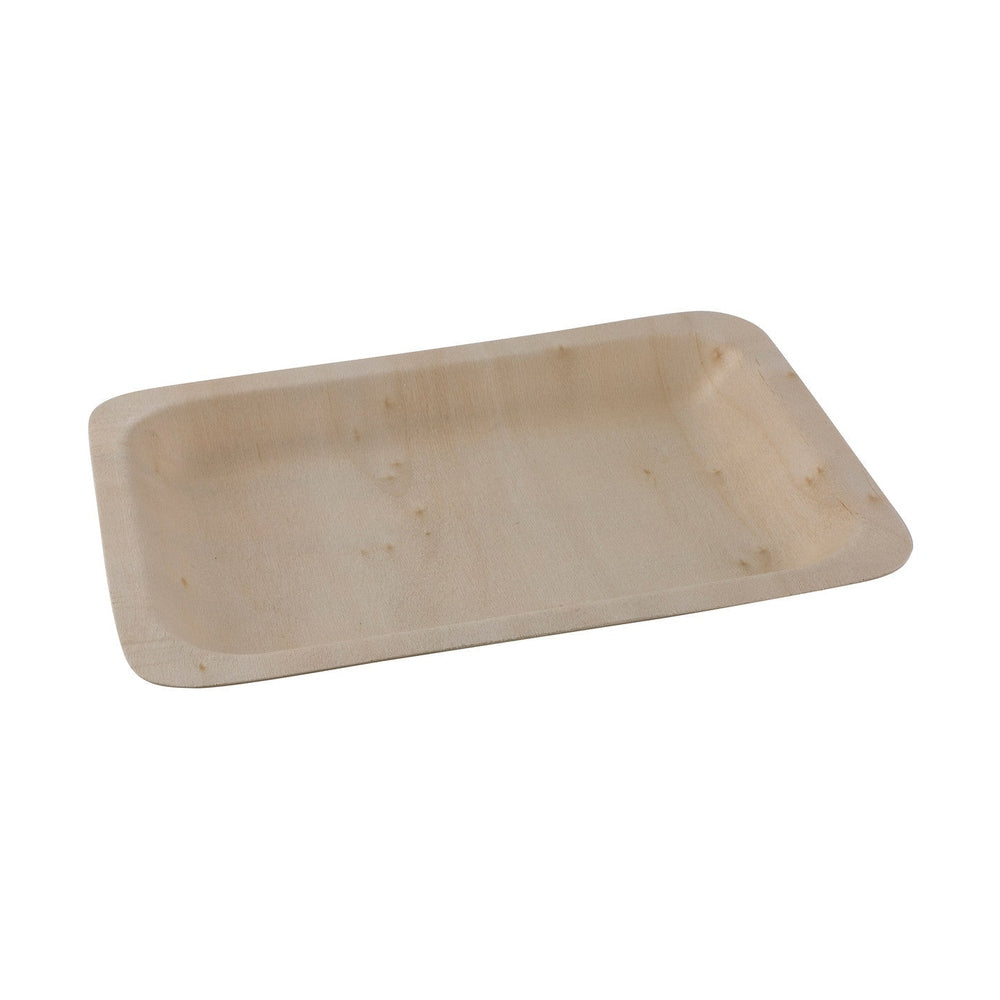 Rectangular Poplar Plate Set