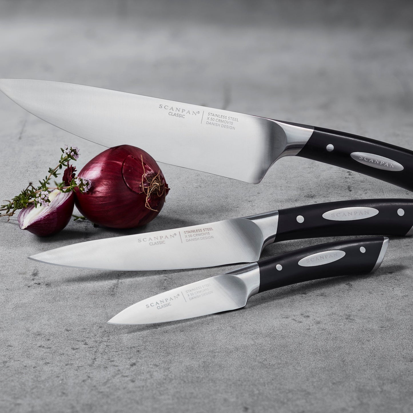 Scanpan Classic 3 Piece Knife Set