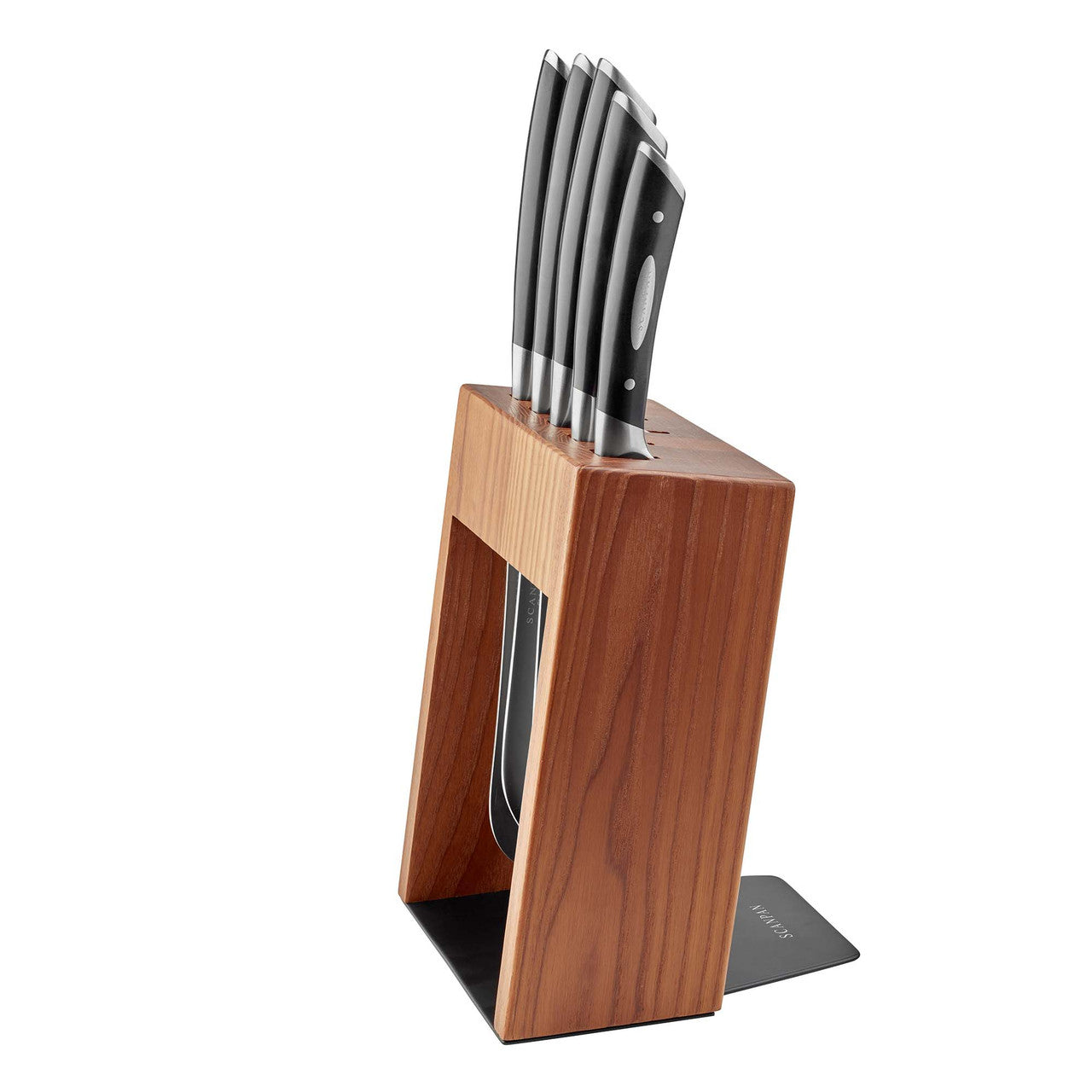 Kalo 6 Piece Knife Block Set - Ash
