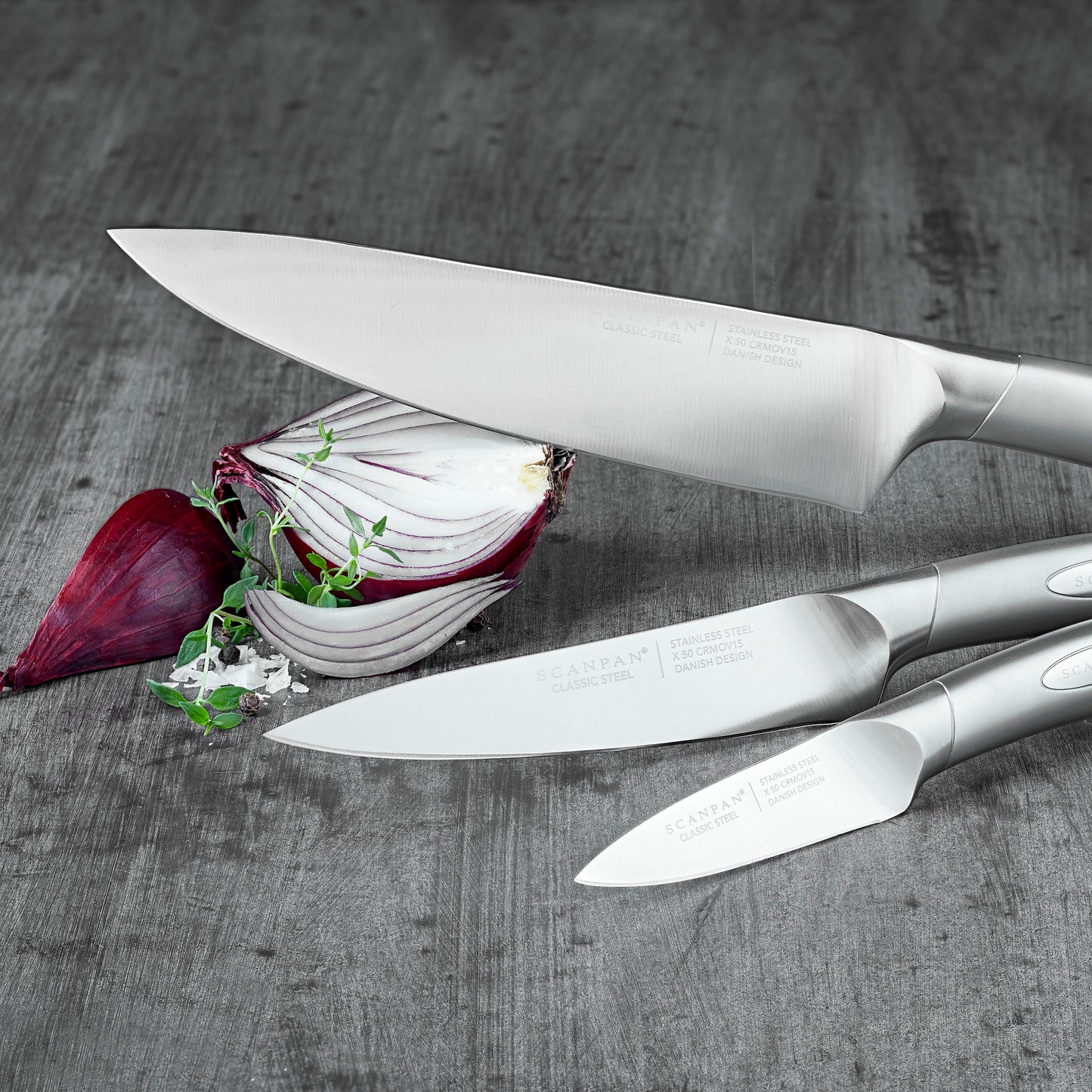 Scanpan Classic Steel 3 Piece Chef Set