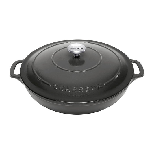 Low Round Casserole 30cm/2.5L Caviar