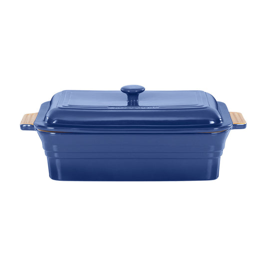 Rectangular Baker with Lid Blue