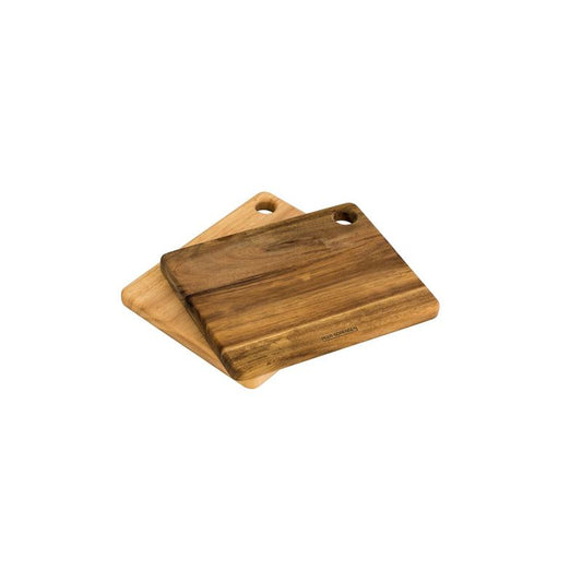 Peer Sorensen ā Acacia & Rubberwood Chopping Board 19.5x15x1.5cm Set of 2
