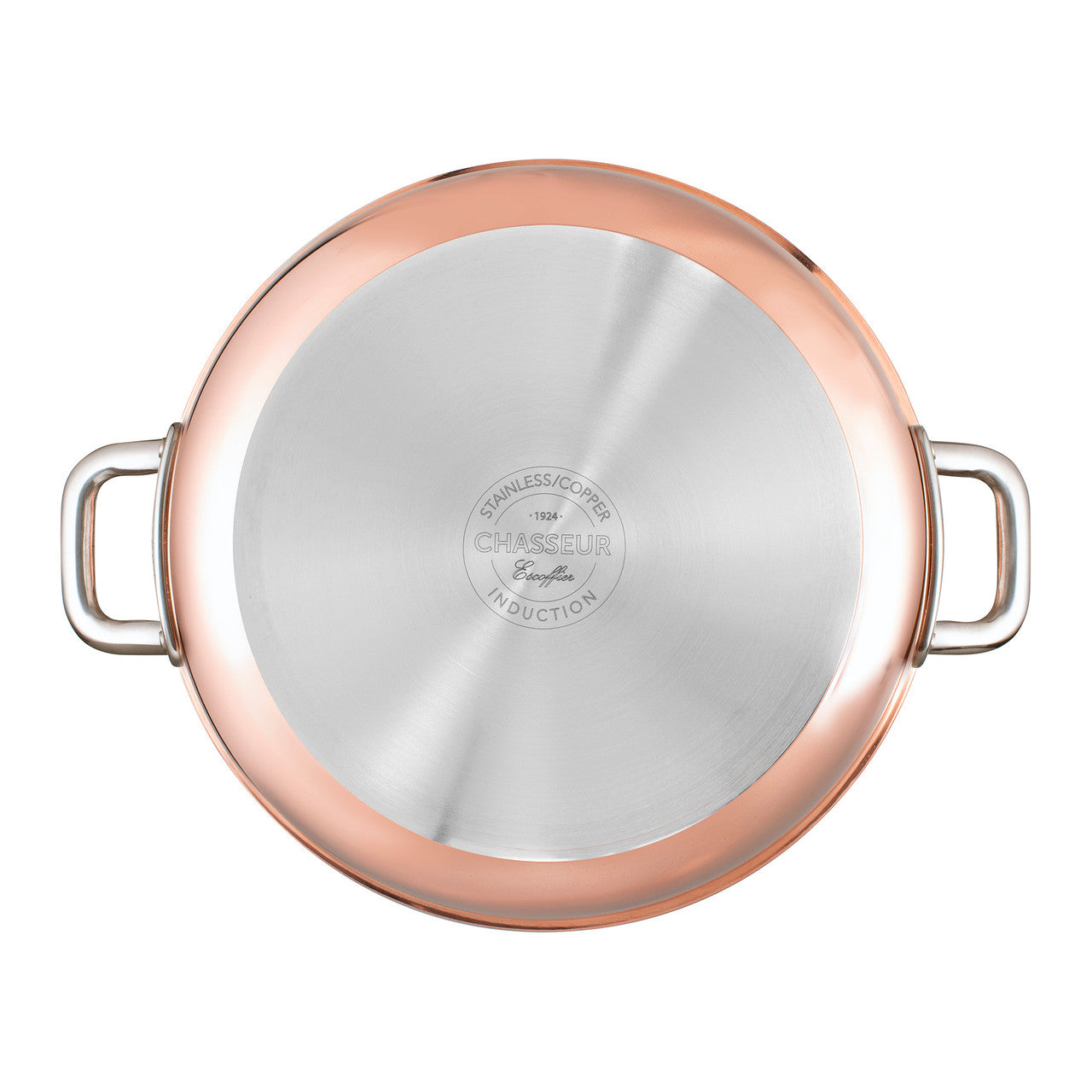 Escoffier Induction Casserole 24 x 11/5cm/4 Litre, Copper