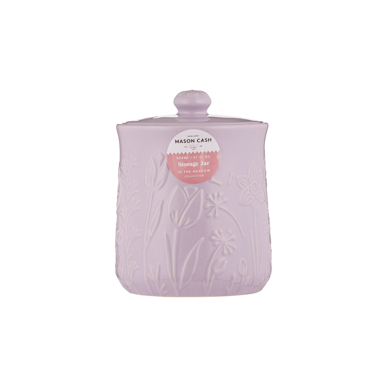 In The Meadow Lilac Storage Jar, 15 x 11.5cm / 800