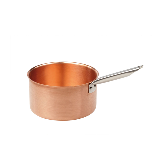 Matfer Bourgeat Copper Sugar Pot - 160mm, Cold-Touch Handle - Kitchenly