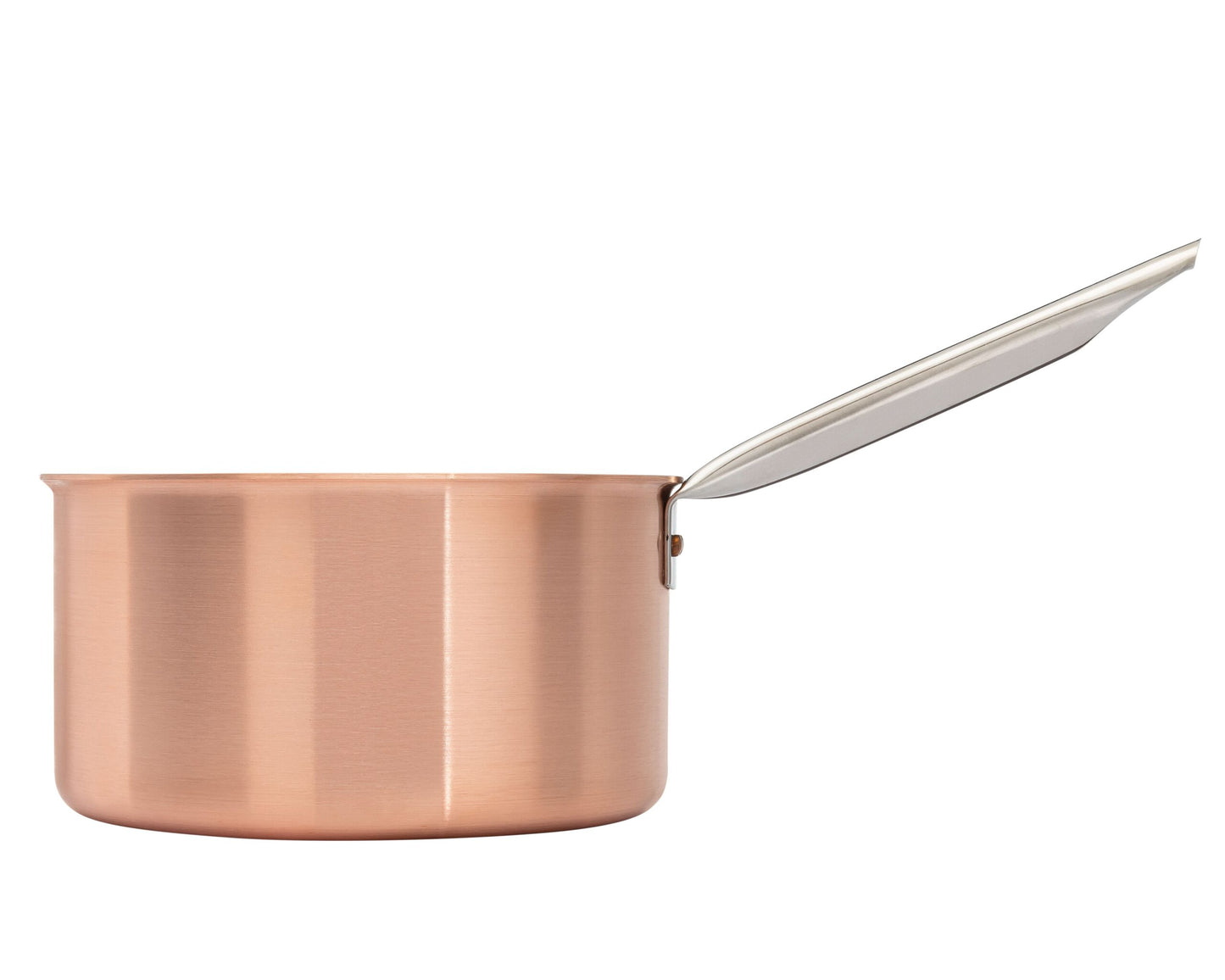 Matfer Bourgeat Copper Sugar Pot - 160mm, Cold-Touch Handle