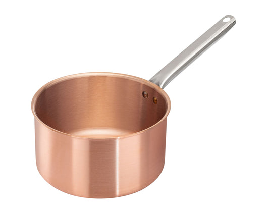 Matfer Bourgeat Copper Sugar Pot - 160mm, Cold-Touch Handle