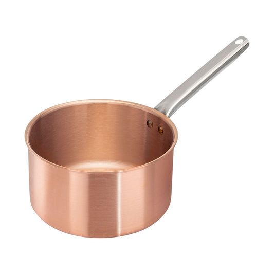 Matfer Bourgeat Copper Sugar Pot - 160mm, Cold-Touch Handle