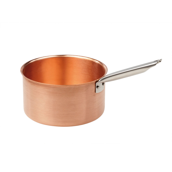 Matfer Bourgeat Copper Sugar Pot - 200mm, Cold-Touch Handle - Kitchenly