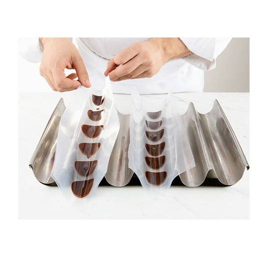 Matfer Bourgeat Stainless Steel Tuile / Cookie Sheet, 350x300x25mm - Kitchenly