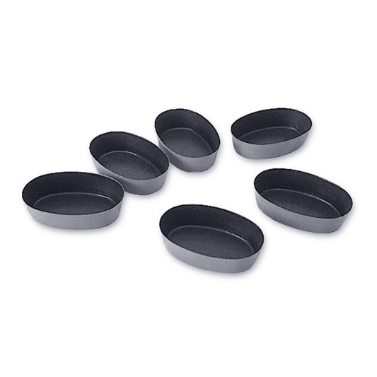 Matfer Bourgeat Exopan Oval Mould - 80x50mm, Non-Stick, Pack of 25 - Kitchenly