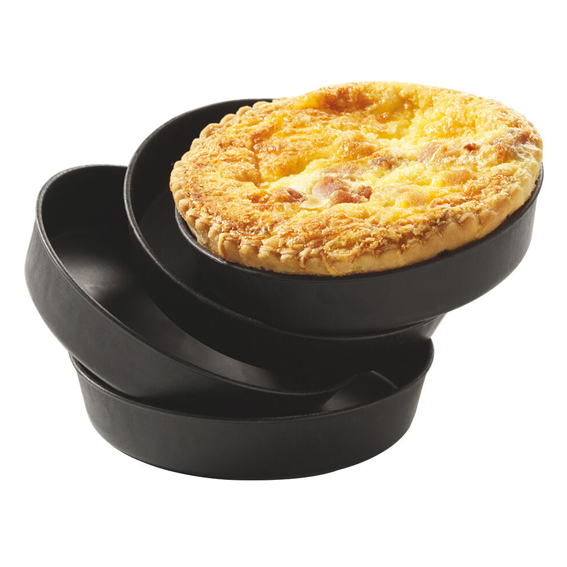Matfer Bourgeat Exoglass Tart Mould - 110mm, Pack of 12 - Kitchenly