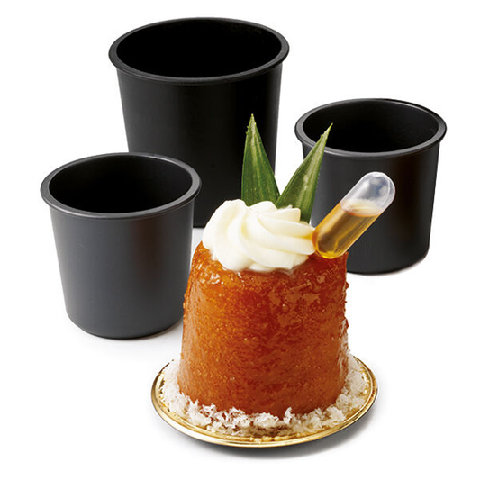 Matfer Bourgeat Exoglass Dariole Mould - 50x50mm, Pack of 6 - Kitchenly