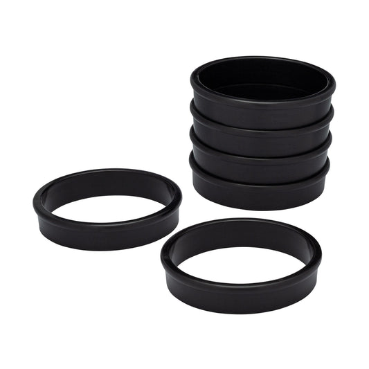 Matfer Bourgeat Exoglass Tart Ring - 90mm, Pack of 6
