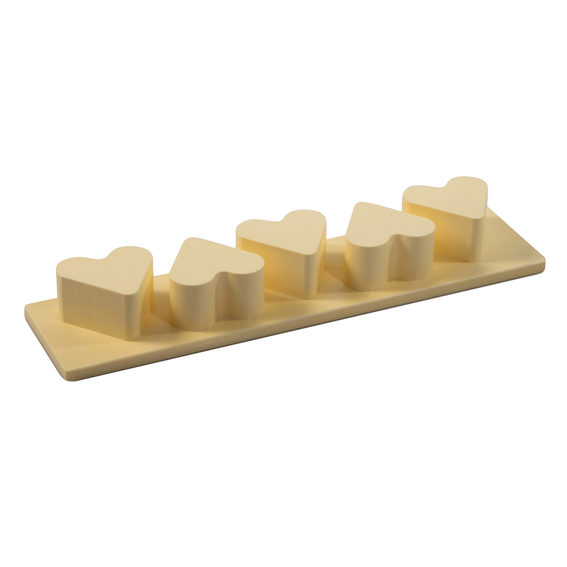 Matfer Bourgeat Multimould Heart Pusher - 5Ind x 74mm - Kitchenly