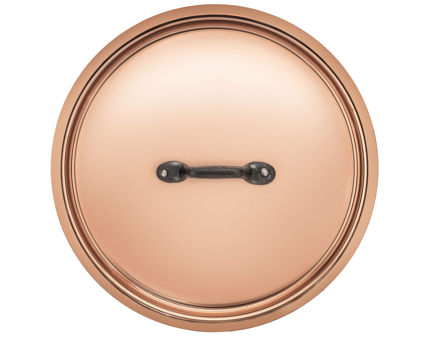 Matfer Bourgeat Copper Lid - 200mm, Cast Iron Handle