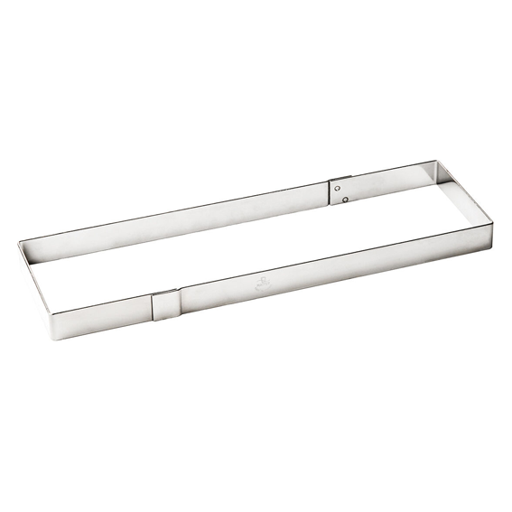 Matfer Bourgeat Stainless Steel Rectangular Cake Frame - 560x90mm - Kitchenly