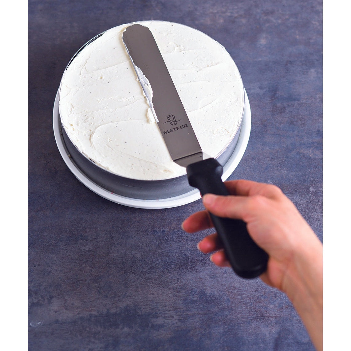 Matfer Bourgeat Stainless Steel Cake Ring - 160x35mm