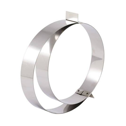 Matfer Bourgeat Stainless Steel Tart Ring - Adjustable - Kitchenly