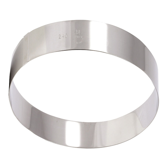 Matfer Bourgeat Stainless Steel Ice Cake Ring - 200x60mm - Kitchenly
