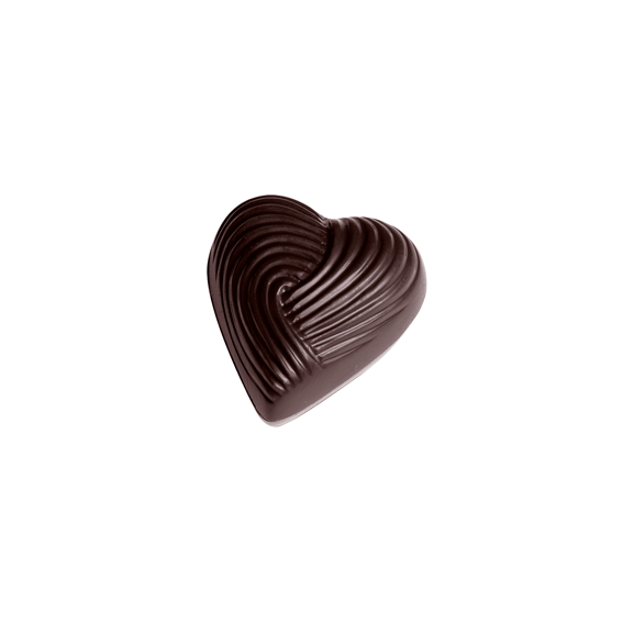 Matfer Bourgeat Chocolate Mould 21 Bonbon Heart - Kitchenly