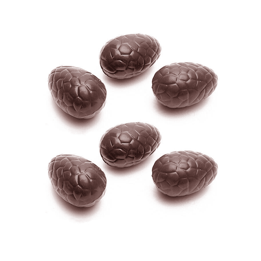 Matfer Bourgeat Chocolate Mould 27 Half Cracked Eggs - Kitchenly