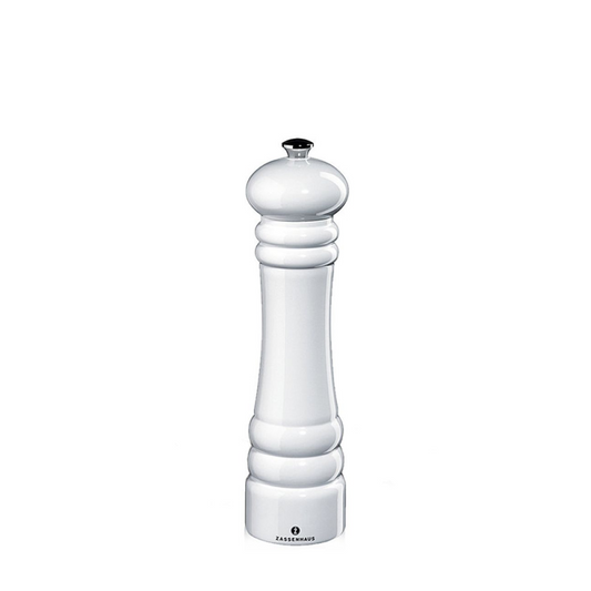Zassenhaus Berlin Pepper Mill 24cm Beech Glossy White