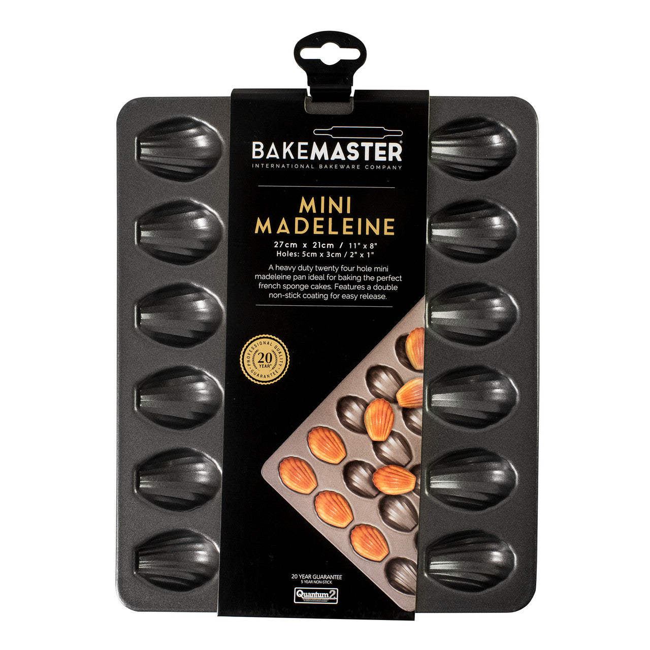24 Cup Mini Madeleine Pan, 27 x 21cm - Non-stick
