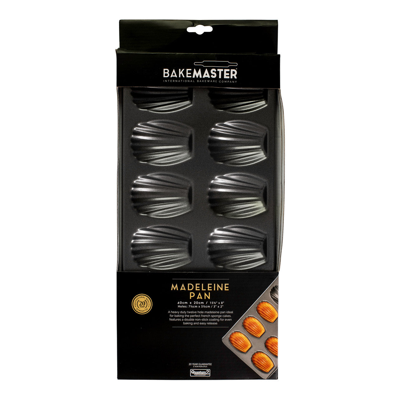 12 Cup Madeleine Pan, 40 x 20cm - Non-stick
