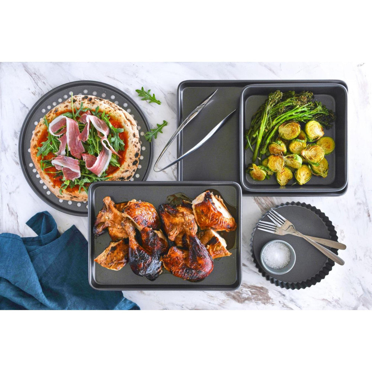 Loose Base Rnd Flan/Quiche Pan, 20Ø x 3.5cm - Non-stick