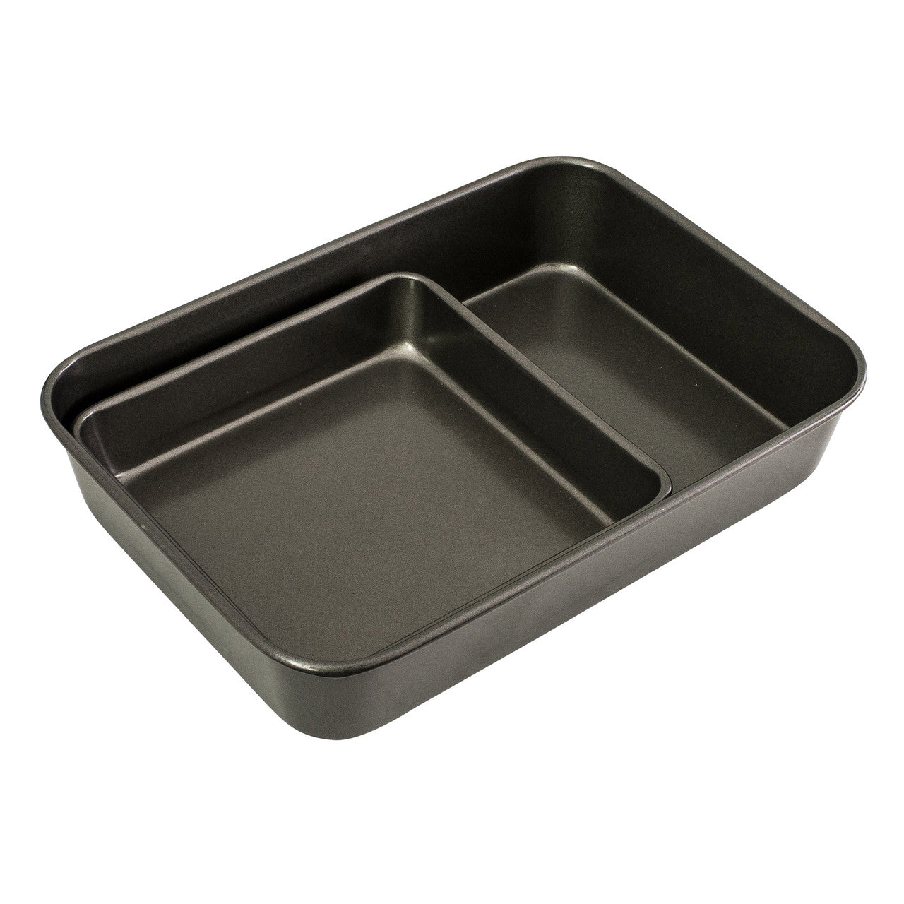 Bakeware Twin Pack (Roasting Pan/Square Bake Pan), 39 x 28 x 7cm & 23 x 23 x 4cm - Non-stick