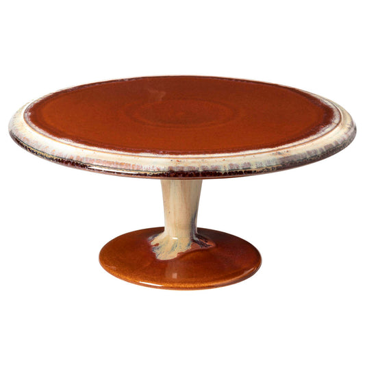Costa Nova Poterie Caramel Footed Plate - 332mm
