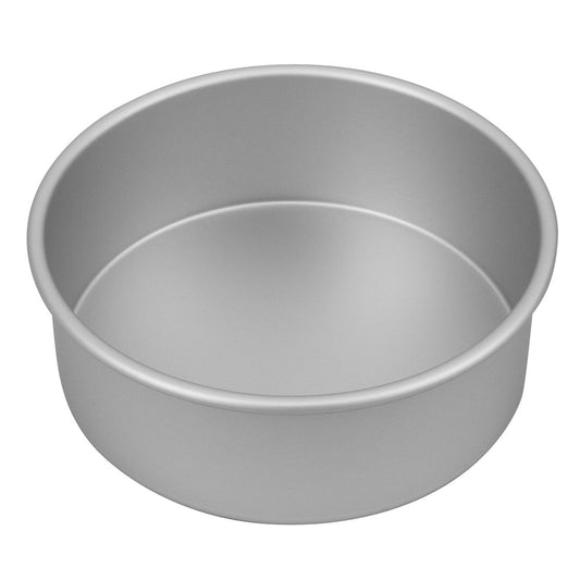 Silver Anodised Round Cake Pan, 20 x 7.5cm