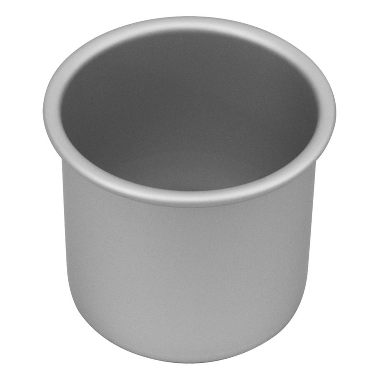 Silver Anodised Round Deep Cake Pan, 10 x 10cm