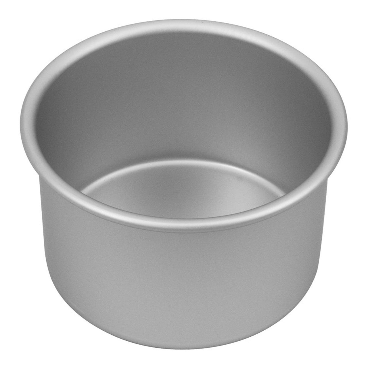Silver Anodised Round Deep Cake Pan, 15 x 10cm