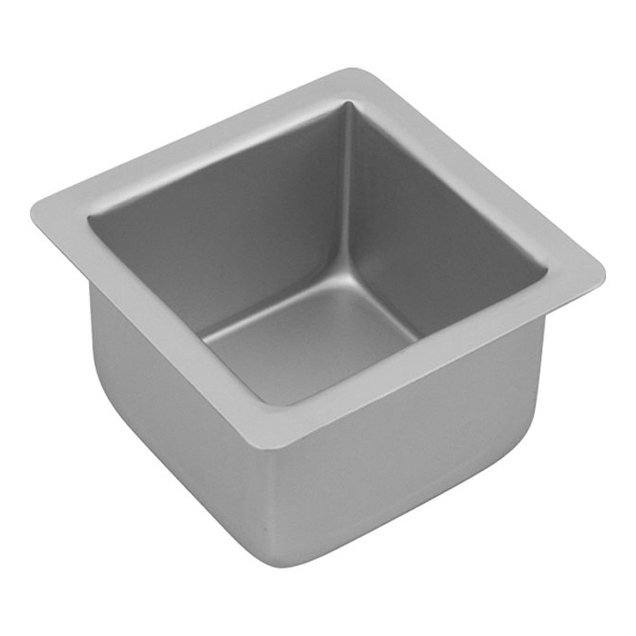 Silver Anodised Square Cake Pan, 10 x 7.5cm