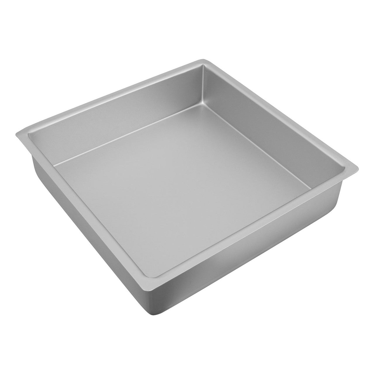 Silver Anodised Square Cake Pan, 30.5 x 7.5cm