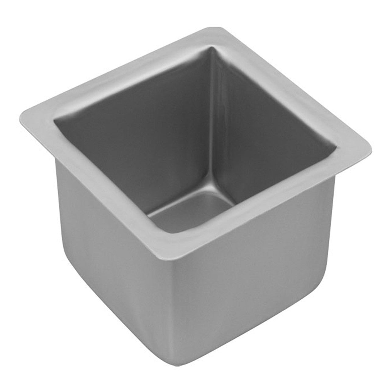 Silver Anodised Square Deep Cake Pan, 10 x 10cm