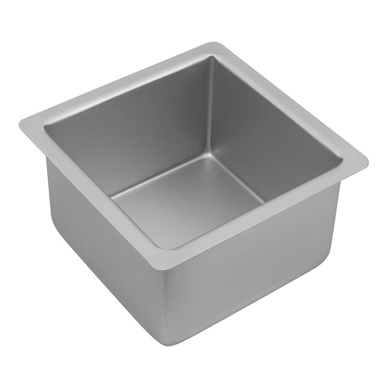 Silver Anodised Square Deep Cake Pan, 15 x 10cm