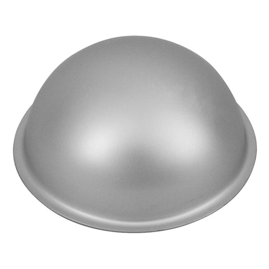 Silver Anodised Hemisphere Cake Pan, 10 x 5cm
