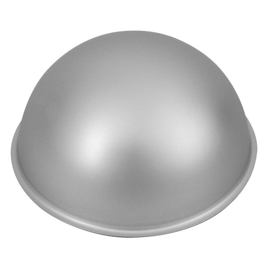 Silver Anodised Hemisphere Cake Pan, 15 x 7.5cm