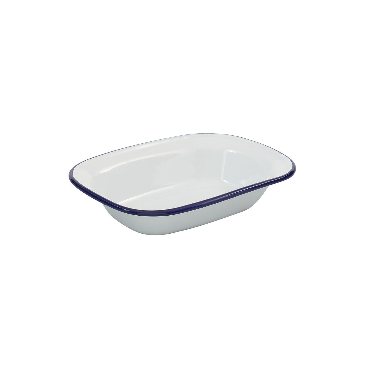 Enamel Rectangular Pie Dish 20 x 15 x 4.5cm