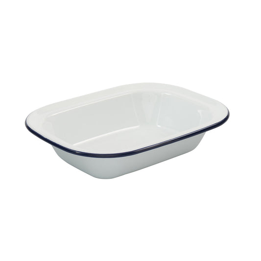 Enamel Rectangular Pie Dish 26 Ć 19.5 Ć 5.5 cm