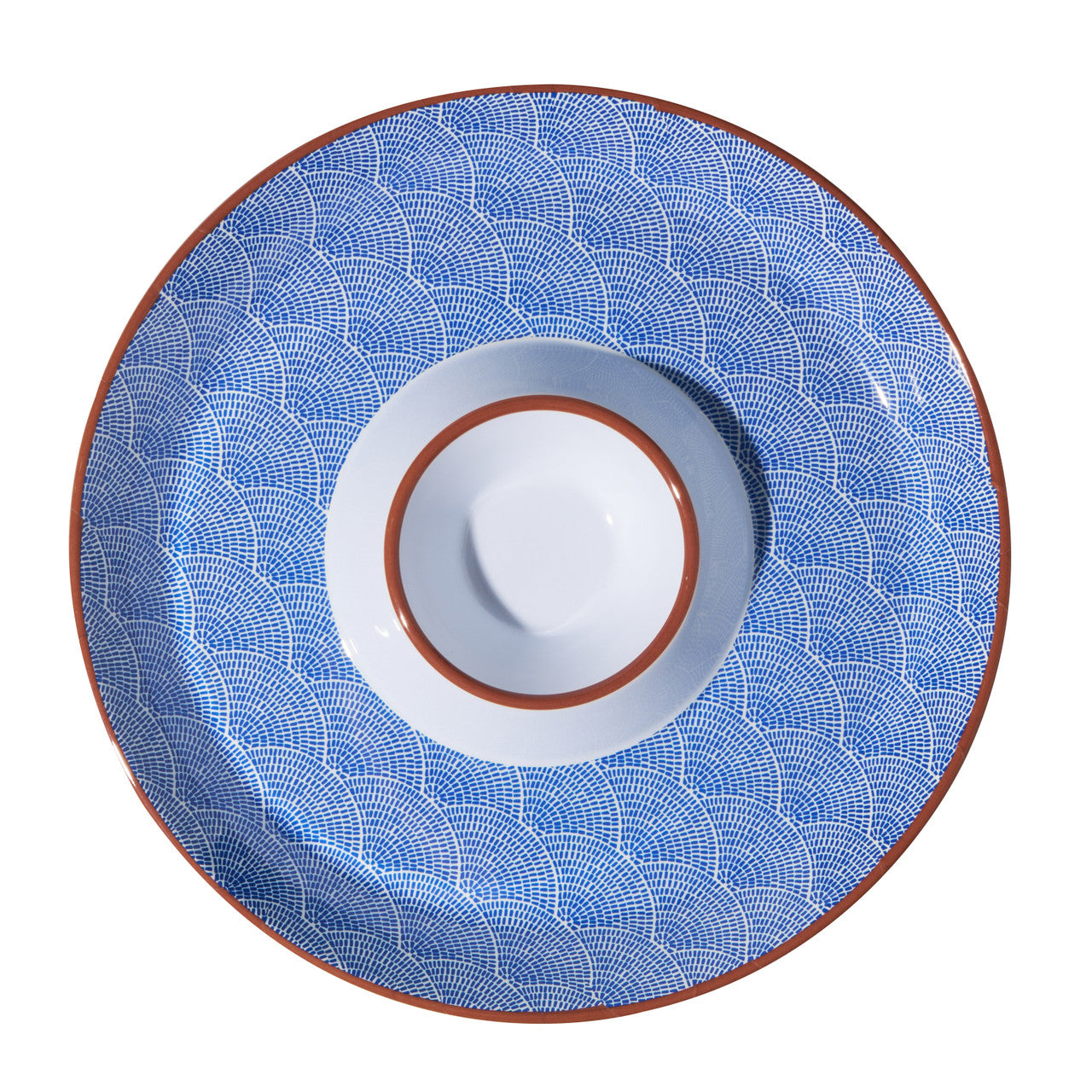 Round Sharing Plate with sauce bowl - Fan