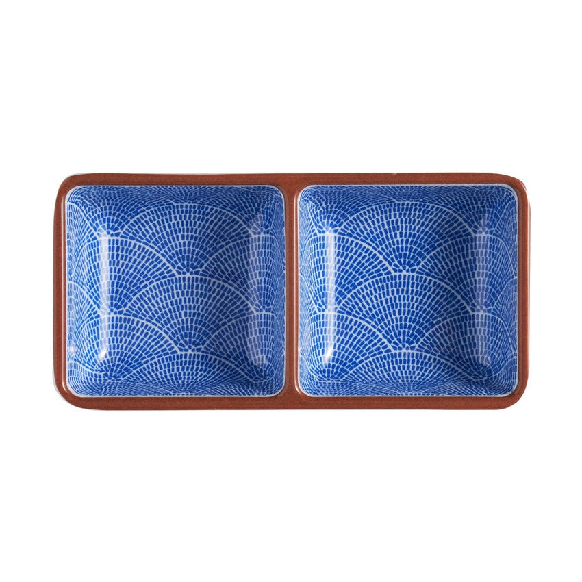 Divided Sauce Dish - Lotus